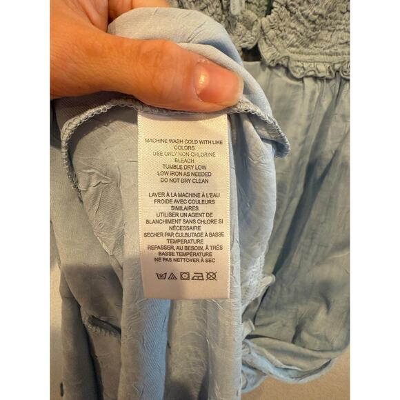 Urban Outfitters Picnic Time Midi Dress Light Blue - Size M - NWT - Picture 7 of 7